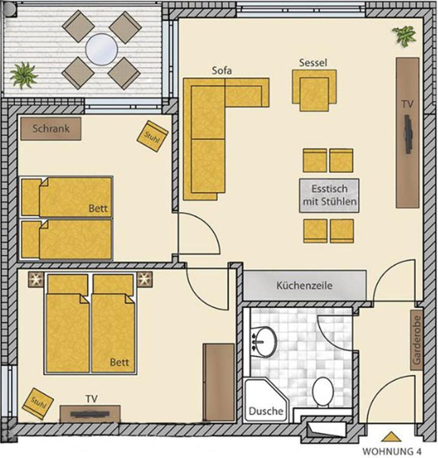 Apartment Residenz Capitello, App 04 - Am Kurpark, Strandnah